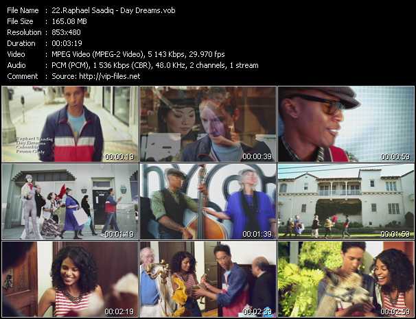 Raphael Saadiq video ”Day Dreams” from dvd ”Urban Video October 2011”