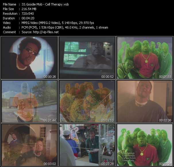 Goodie Mob video ”Cell Therapy” from dvd ”Urban Video October 2011”