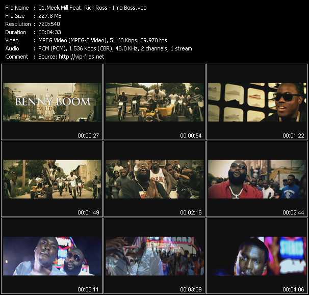 Meek Mill Feat. Rick Ross video ”I'ma Boss” from dvd ”Urban Video November 2011”