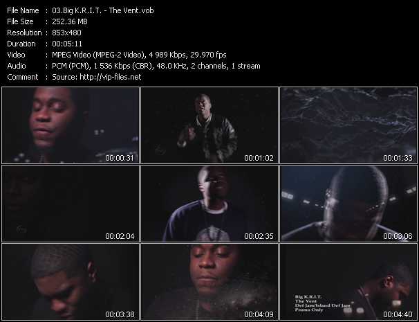 Big K.R.I.T. video ”The Vent” from dvd ”Urban Video November 2011”