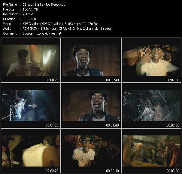 Wiz Khalifa video ”No Sleep” from dvd ”Urban Video November 2011”