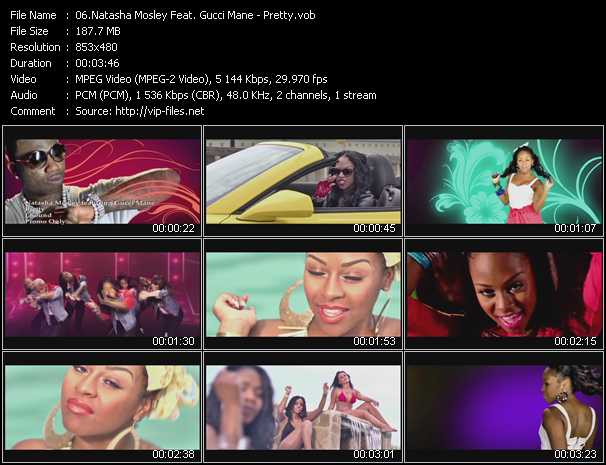 Natasha Mosley Feat. Gucci Mane video ”Pretty” from dvd ”Urban Video November 2011”