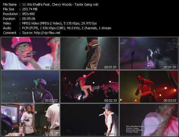 Wiz Khalifa Feat. Chevy Woods video ”Taylor Gang” from dvd ”Urban Video November 2011”