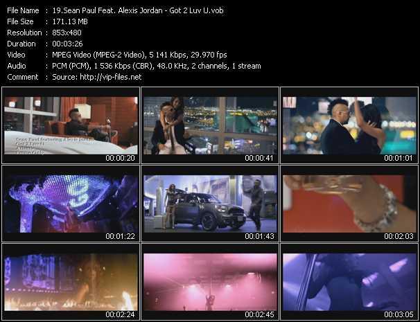 Sean Paul Feat. Alexis Jordan video ”Got 2 Luv U” from dvd ”Urban Video November 2011”