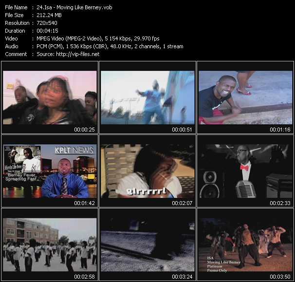 Isa video ”Moving Like Berney” from dvd ”Urban Video November 2011”