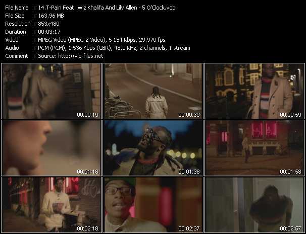 T-Pain Feat. Wiz Khalifa And Lily Allen video ”5 O'Clock” from dvd ”Urban Video December 2011”