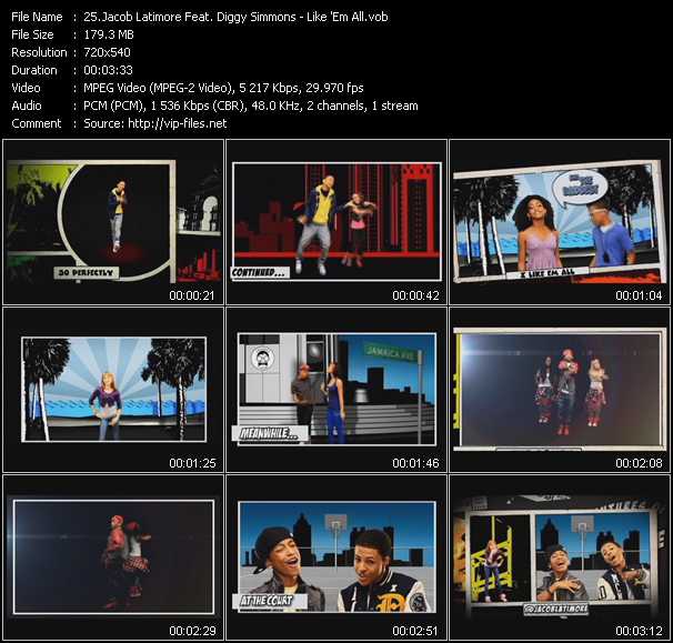 Jacob Latimore Feat. Diggy Simmons video ”Like 'Em All” from dvd ”Urban Video December 2011”