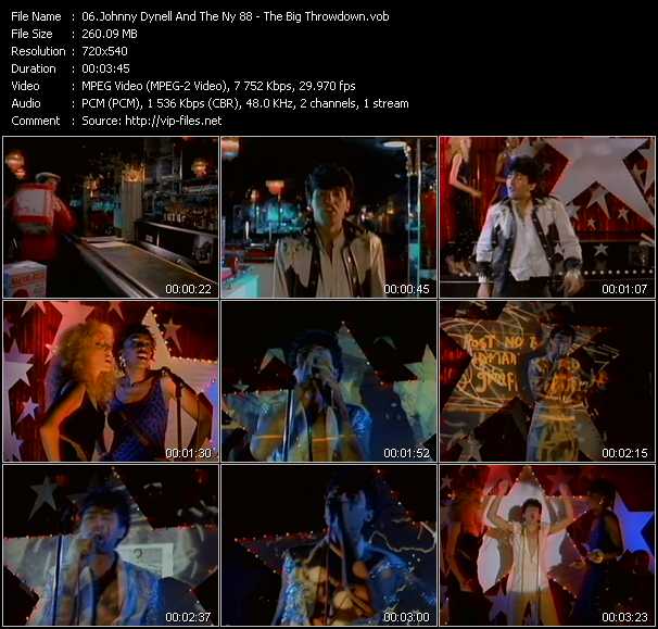 Johnny Dynell And The Ny 88 video ”The Big Throwdown” from dvd ”Rock America Dance February 1984”