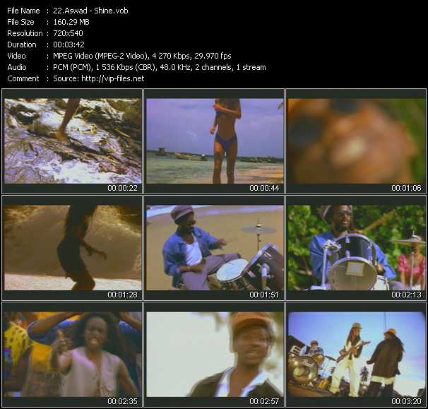 Aswad video ”Shine” from dvd ”Screenplay VJ-Pro Classic Vision Reggae Vol.1 February 2006”