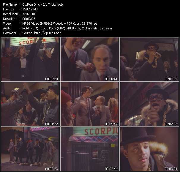 Run DMC video ”It's Tricky” from dvd ”Screenplay VJ-Pro Classic Vision Old Skool Vol.2 October 2005”