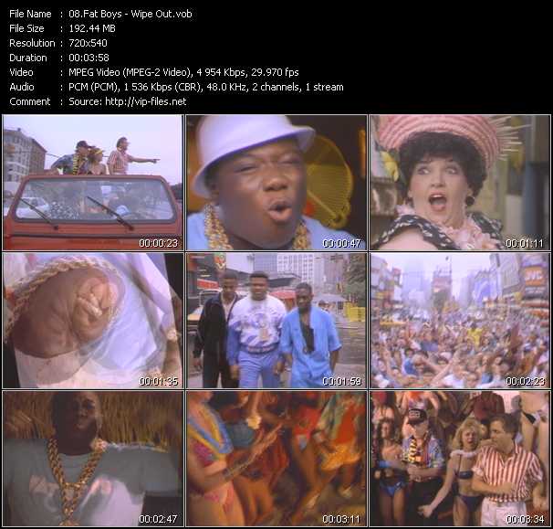 Fat Boys And The Beach Boys video ”Wipeout” from dvd ”Screenplay VJ-Pro Classic Vision Old Skool Vol.2 October 2005”