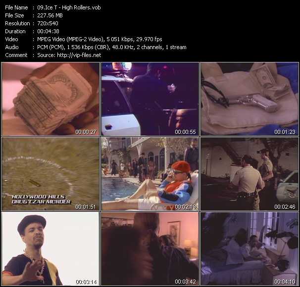 Ice-T video ”High Rollers” from dvd ”Screenplay VJ-Pro Classic Vision Old Skool Vol.2 October 2005”