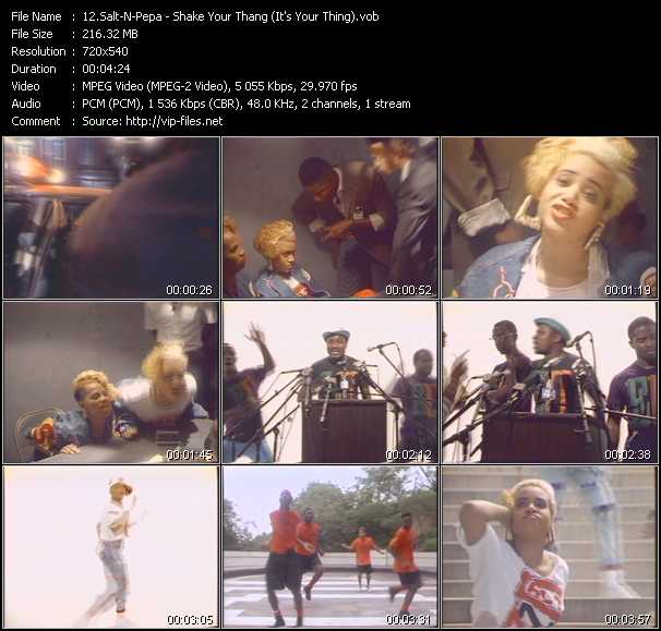 Salt-N-Pepa Feat. E.U. video ”Shake Your Thang (It's Your Thing)” from dvd ”Screenplay VJ-Pro Classic Vision Old Skool Vol.2 October 2005”
