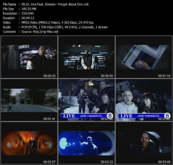 Dr. Dre Feat. Eminem video ”Forgot About Dre” from dvd ”Screenplay VJ-Pro Classic Vision VJ Picks Vol.2 October 2007”