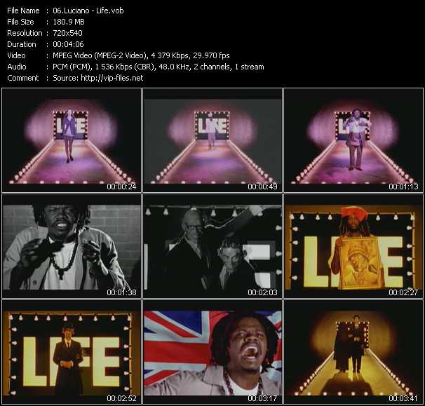 Luciano video ”Life” from dvd ”Screenplay VJ-Pro Classic Vision Reggae Vol.2 December 2007”