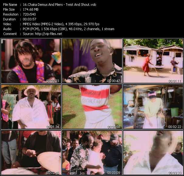 Chaka Demus And Pliers video ”Twist And Shout” from dvd ”Screenplay VJ-Pro Classic Vision Reggae Vol.2 December 2007”