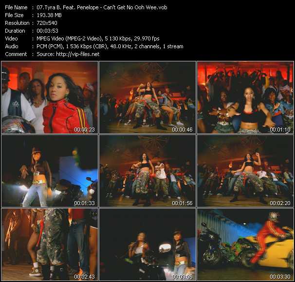 Tyra B Feat. Penelope Jones video ”Can't Get No Ooh Wee” from dvd ”Screenplay VJ-Pro Dance Vision November 2005”