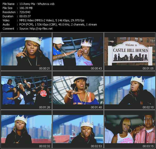 Remy Ma video ”Whuteva” from dvd ”Screenplay VJ-Pro Dance Vision November 2005”