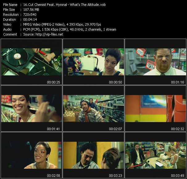 Cut Chemist Feat. Hymnal video ”What's The Altitude” from dvd ”Screenplay VJ-Pro Dance Vision November 2006”