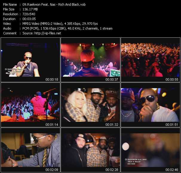 Raekwon Feat. Nas video ”Rich And Black” from dvd ”Screenplay VJ-Pro Urban Vision August 2011”