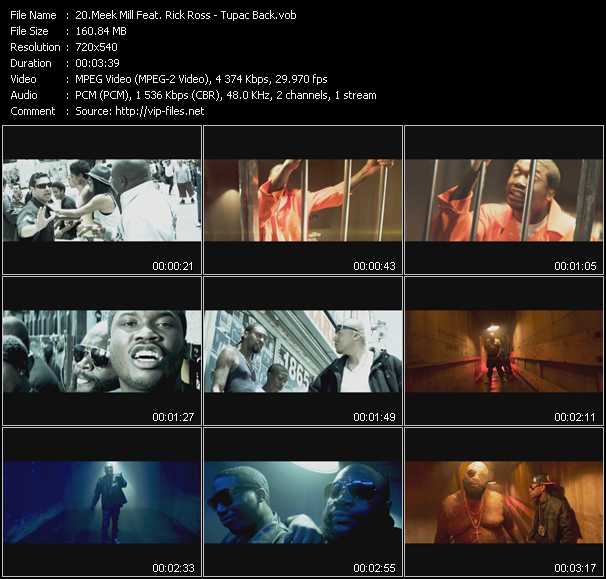 Meek Mill Feat. Rick Ross video ”Tupac Back” from dvd ”Screenplay VJ-Pro Urban Vision August 2011”