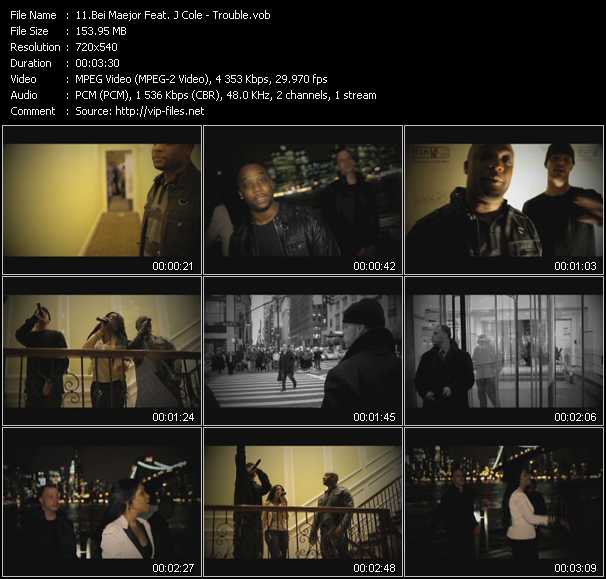 Bei Maejor Feat. J. Cole video ”Trouble” from dvd ”Screenplay VJ-Pro Urban Vision October 2011”