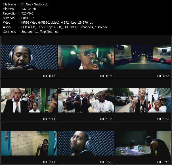 Nas video ”Nasty” from dvd ”Screenplay VJ-Pro Urban Vision December 2011”