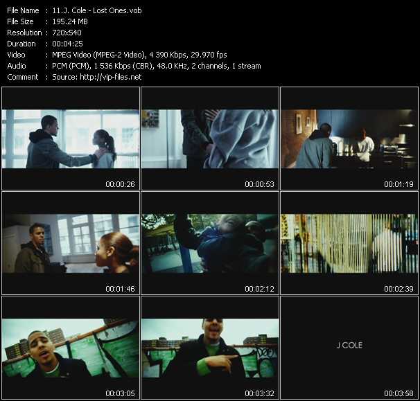 J. Cole video ”Lost Ones” from dvd ”Screenplay VJ-Pro Urban Vision December 2011”