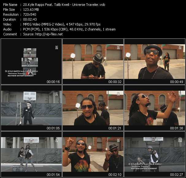 Kyle Rapps Feat. Talib Kweli video ”Universe Traveler” from dvd ”Screenplay VJ-Pro Urban Vision December 2011”