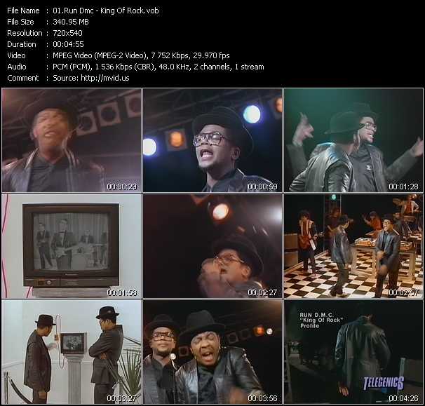 Run DMC video ”King Of Rock” from dvd ”Telegenics Number 24B. March 1985”