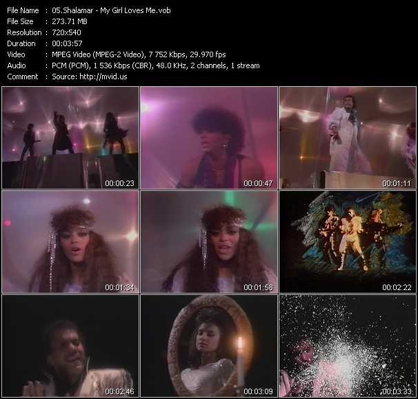 Shalamar video ”My Girl Loves Me” from dvd ”Telegenics Number 24B. March 1985”