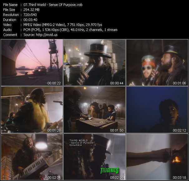 Third World video ”Sense Of Purpose” from dvd ”Telegenics Number 25B. April 1985”