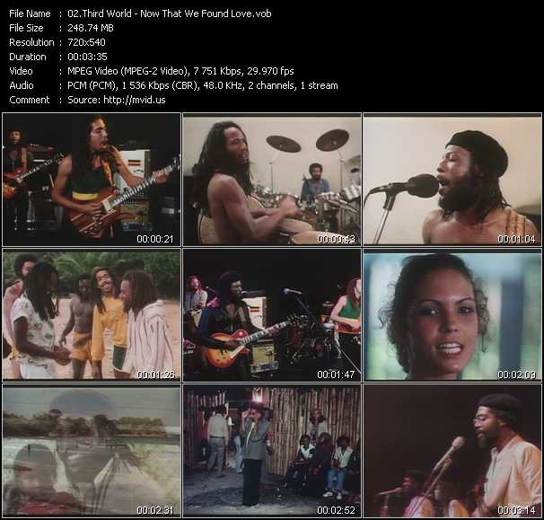 Third World video ”Now That We've Found Love” from dvd ”Telegenics Number 26B. May 1985”