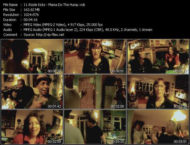 Rizzle Kicks video ”Mama Do The Hump” from dvd ”The Video Pool UK January 2012”