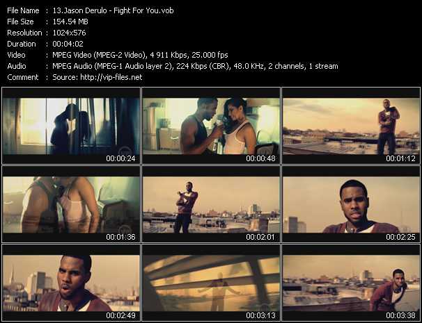 Jason Derulo video ”Fight For You” from dvd ”The Video Pool UK January 2012”