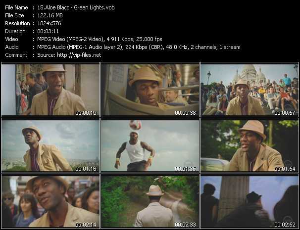 Aloe Blacc video ”Green Lights” from dvd ”The Video Pool UK September 2011”