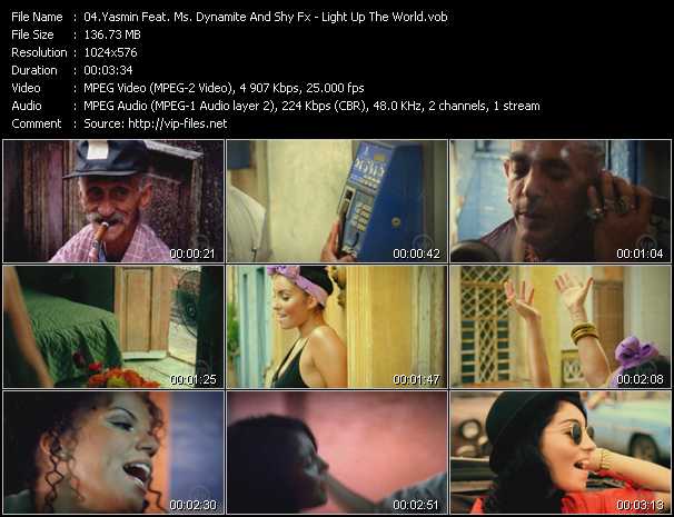 Yasmin Feat. Ms. Dynamite And Shy Fx video ”Light Up The World” from dvd ”The Video Pool UK December 2011”