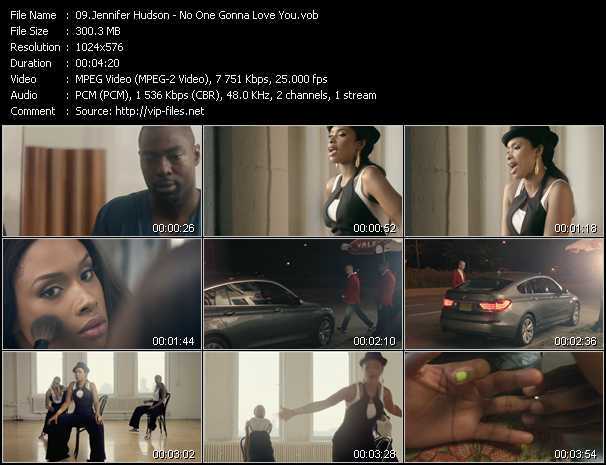 Jennifer Hudson video ”No One Gonna Love You” from dvd ”Vip-Express Videos July 2011 Vol.1”