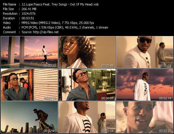 Lupe Fiasco Feat. Trey Songz video ”Out Of My Head” from dvd ”Vip-Express Videos July 2011 Vol.1”