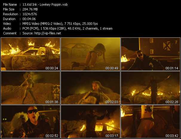 Kid Ink video ”Lowkey Poppin” from dvd ”Vip-Express Videos July 2011 Vol.1”