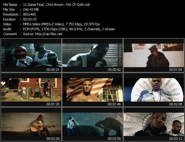 Game Feat. Chris Brown video ”Pot Of Gold” from dvd ”Vip-Express Videos July 2011 Vol.3”