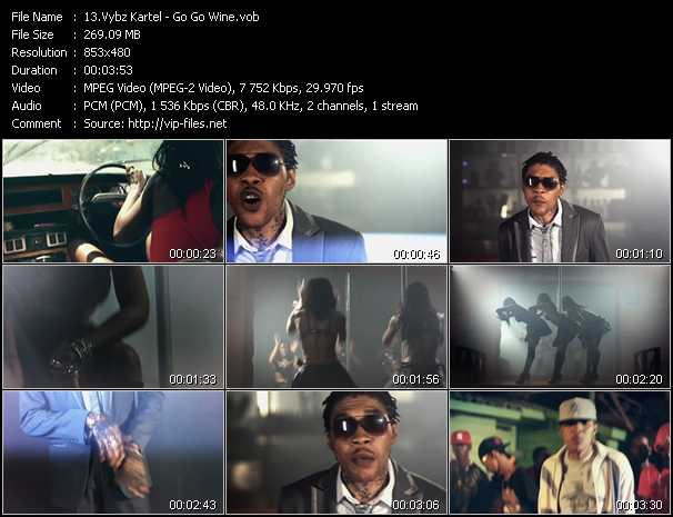 Vybz Kartel video ”Go Go Wine” from dvd ”Vip-Express Videos July 2011 Vol.3”