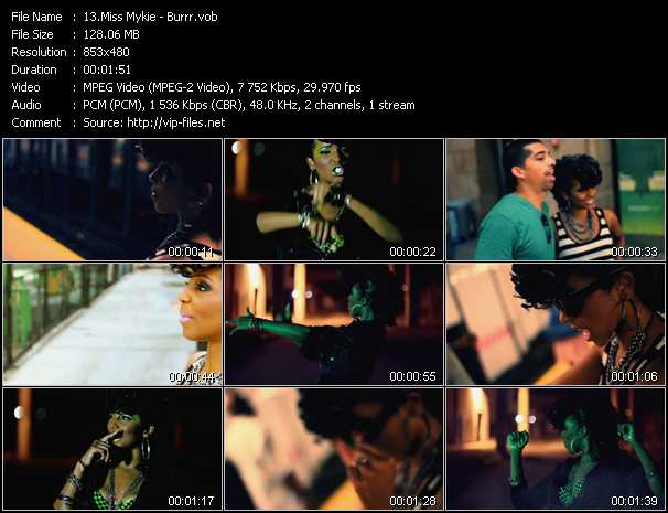 Miss Mykie video ”Burrr” from dvd ”Vip-Express Videos August 2011 Vol.1”