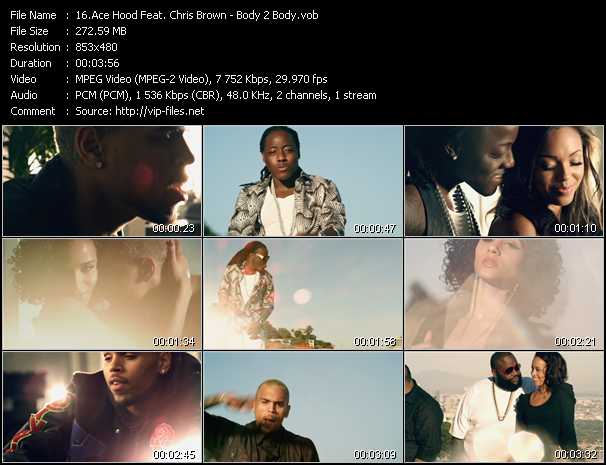 Ace Hood Feat. Chris Brown video ”Body 2 Body” from dvd ”Vip-Express Videos August 2011 Vol.1”