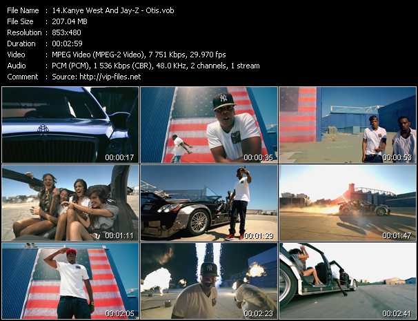 Kanye West And Jay-Z video ”Otis” from dvd ”Vip-Express Videos August 2011 Vol.2”