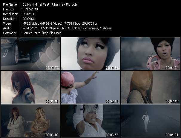 Nicki Minaj Feat. Rihanna video ”Fly” from dvd ”Vip-Express Videos September 2011 Vol.1”