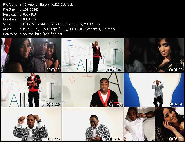 Antwon Bailey video ”A.E.I.O.U” from dvd ”Vip-Express Videos September 2011 Vol.2”