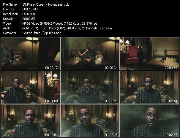 Frank Ocean video ”Novacane” from dvd ”Vip-Express Videos September 2011 Vol.2”