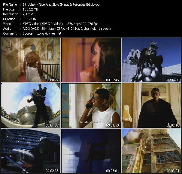 Usher video ”Nice And Slow (Minus Interuptus Edit)” from dvd ”ETV Network Vital Hitz 2006 March 1998”