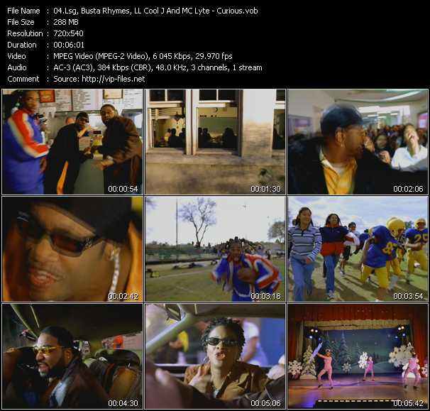 Lsg, Busta Rhymes, LL Cool J And Mc Lyte video ”Curious” from dvd ”ETV Network Vital Hitz 2008 May 1998”